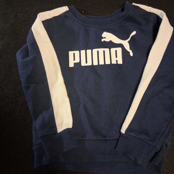 Puma Blue and White Crewneck - Picture 1 of 2